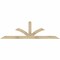 Ekena Millwork Richland Rough Sawn Timber Gable Bracket, Douglas Fir, 84"W x 24"H x 2"D x 4"F, 7/12 Pitch GBW084X24X0204RIC00RDF - alternate 1